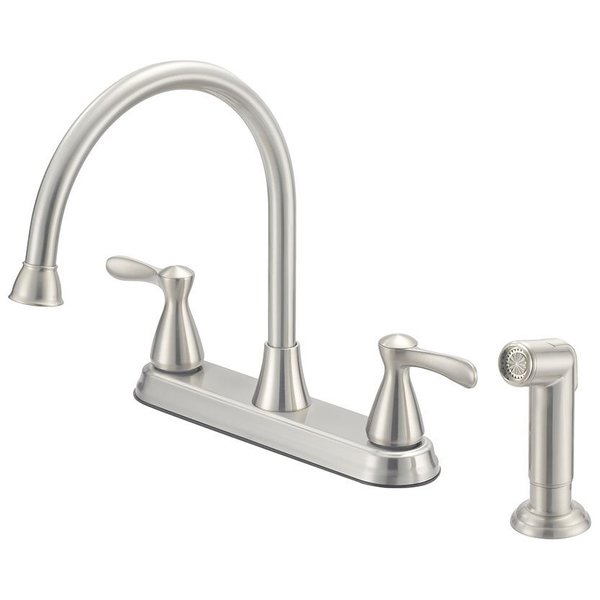 Boston Harbor Boston Harbor F8210001NP Kitchen Faucet, 4-Faucet Hole, Stainless Steel F8210001NP